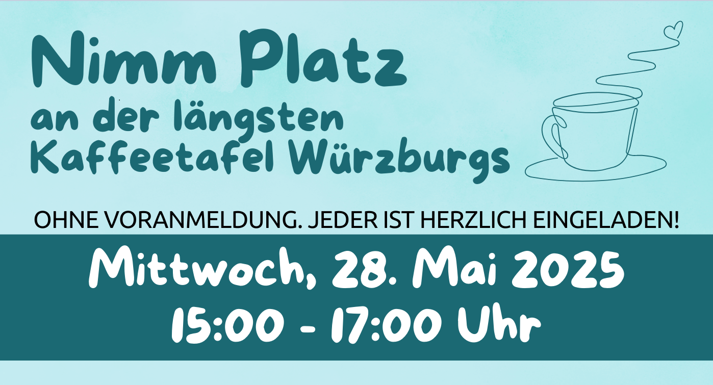 Längste Kaffeetafel Würzburgs